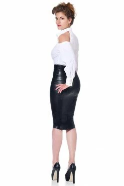 Patrice Catanzaro Leather – Vegan Ornella Faux Leather Skirt
