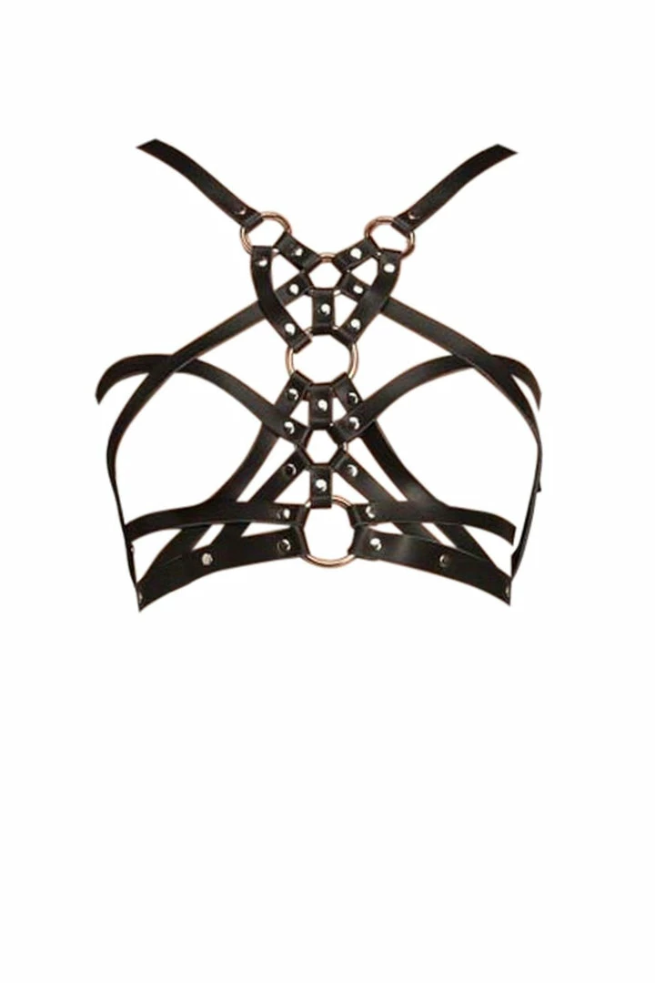 Coupon ❤️ VoyeurX Seduction Leather Harness Bras 🥰 3 VoyeurX Seduction Leather Harness Bras