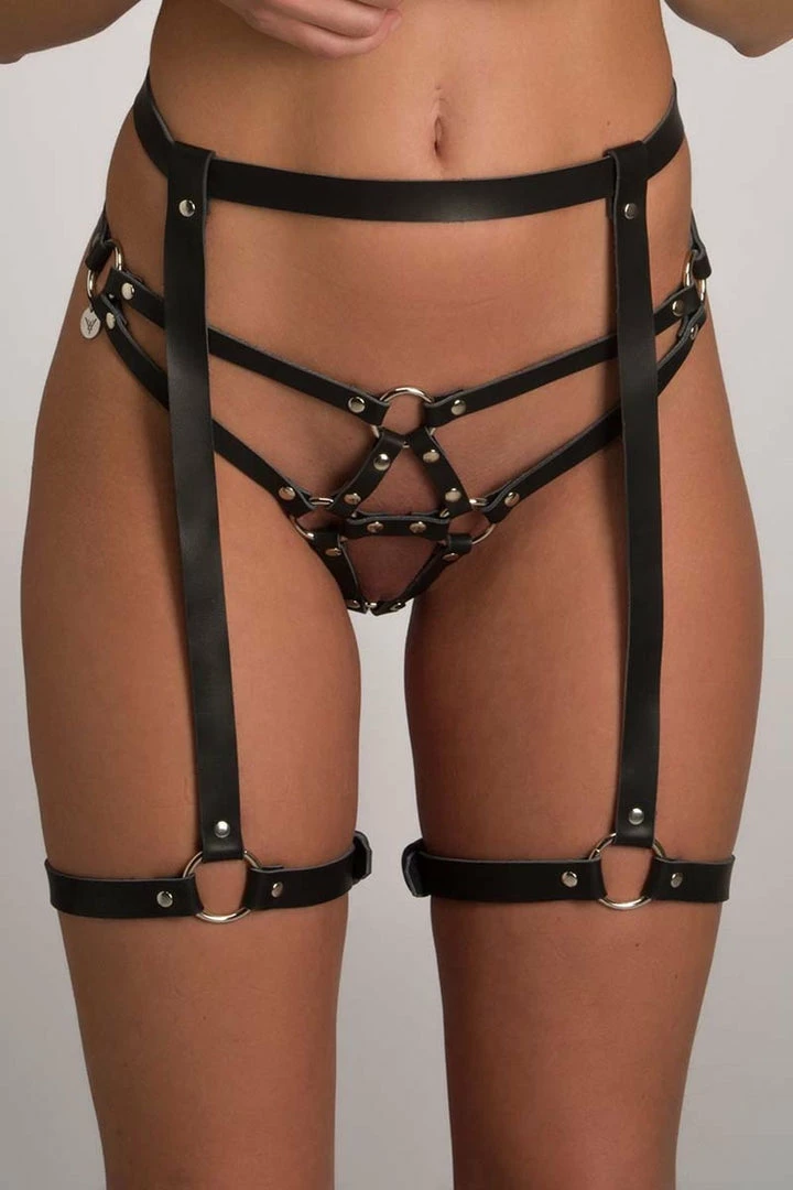 Buy π VoyeurX Subjection Leather Garter Belt π 3 VoyeurX Subjection Leather Garter Belt