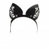 VoyeurX Lilly Leather Cat Ears Silver Fox