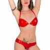 Eros Veneziani Eros Glossy Red Lingerie Set Lingerie Sets