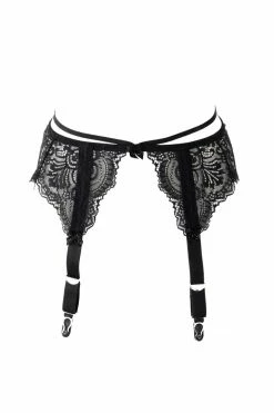 Eros Veneziani Garter Belts Eros Fringed Lace Garter Belt