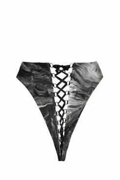 Elissa Poppy Alexis Lace Up Latex Knicker