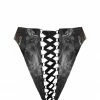 Elissa Poppy Alexis Lace Up Latex Knicker