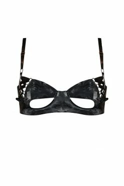 Elissa Poppy Bras Thecla Peep Latex Bra