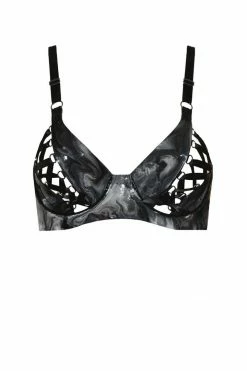 Elissa Poppy Papilio Split Cup Latex Bra
