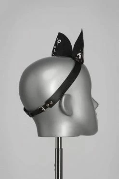 VoyeurX Lilly Leather Cat Ears Silver Fox