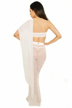 Demery Jayne White Wren Wrap Bodysuits & Tops