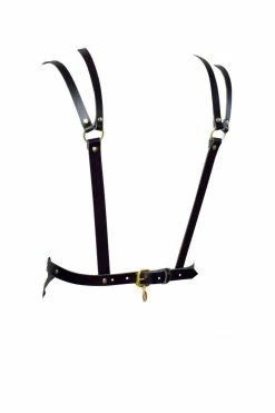Love Lorn Lingerie Toys & Accessories Diamanté Black Leather Waist Harness
