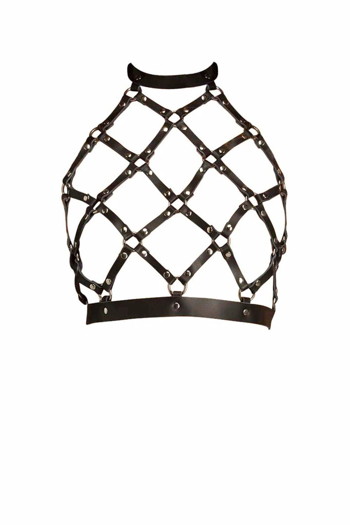 Buy 🌟 VoyeurX Silver Fox Obedience Leather Harness Top ⭐ 3 VoyeurX Silver Fox Obedience Leather Harness Top