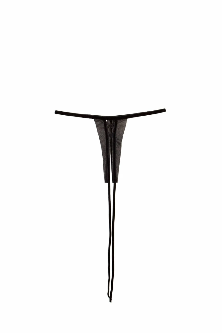 Outlet π Hot Couture Claire Split & Tied Cross Thong β 3 Hot Couture Claire Split & Tied Cross Thong