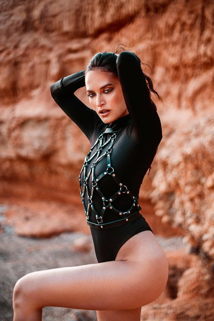 Buy 🌟 VoyeurX Silver Fox Obedience Leather Harness Top ⭐ 9 VoyeurX Silver Fox Obedience Leather Harness Top