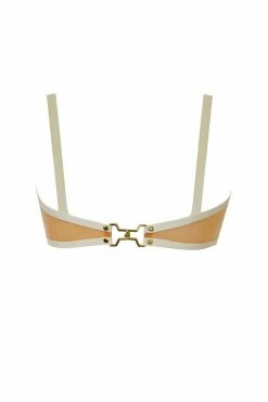 Elissa Poppy Bras Maia White Latex Quarter Cup Bra