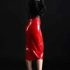 Patrice Catanzaro Leather – Vegan Ornella Glossy Red Skirt