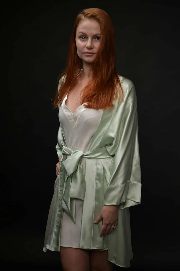 Outlet π€© Rusalka Lingerie Pure Silk Sage Green Silk Kimono βοΈ 5 Rusalka Lingerie Pure Silk Sage Green Silk Kimono