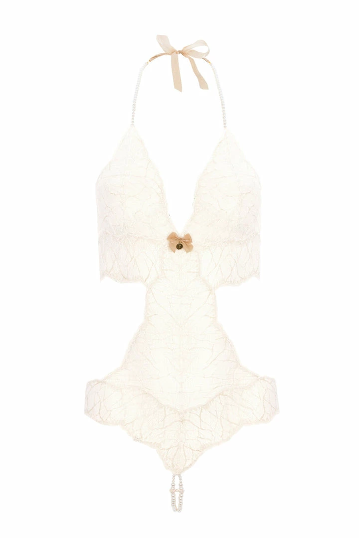 Cheapest 𧨠Bracli Sydney Double Pearls Ivory Lace Bodysuit π 14 Bracli Sydney Double Pearls Ivory Lace Bodysuit