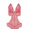 Bracli Sydney Double Pearls Red Lace Bodysuit