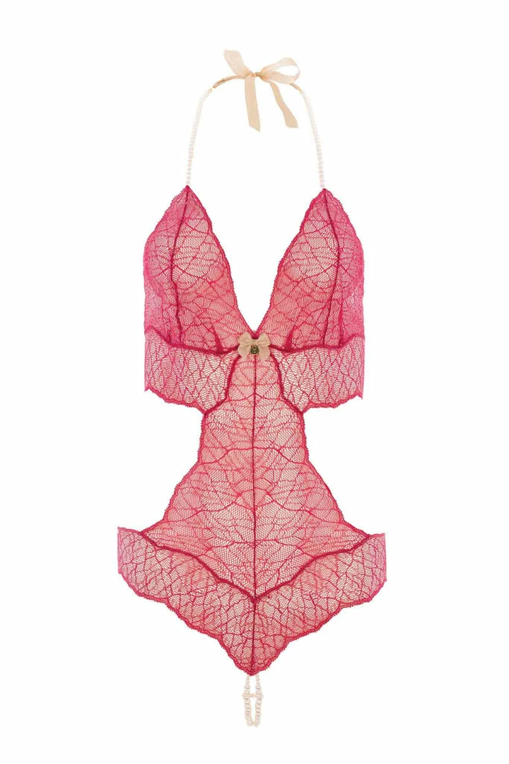 Coupon π€© Bracli Sydney Double Pearls Red Lace Bodysuit π― 3 Bracli Sydney Double Pearls Red Lace Bodysuit