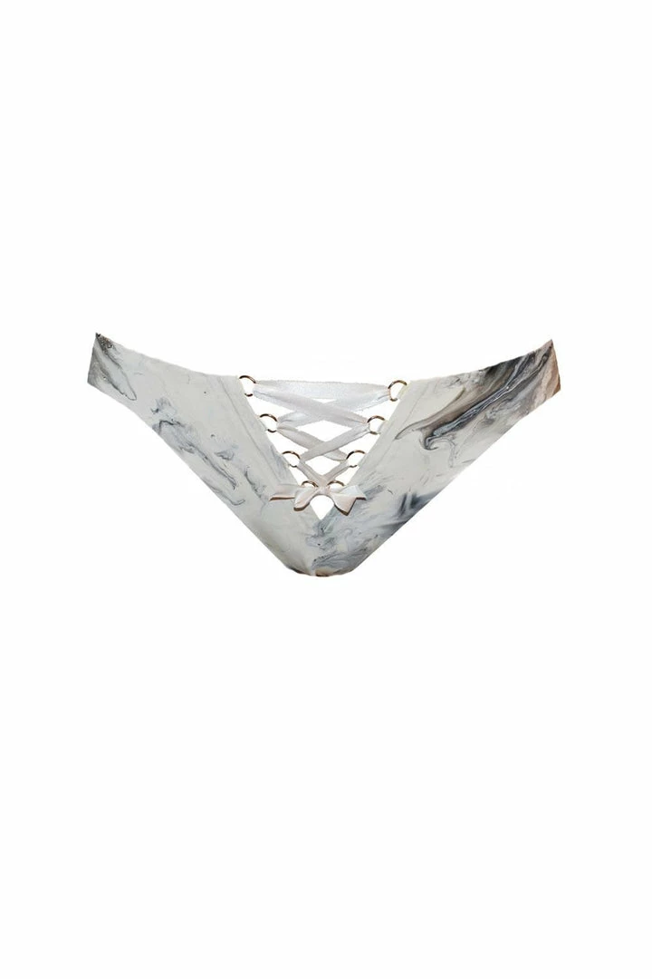 Best Pirce 🤩 Elissa Poppy Pontia Cut Out White Latex Knicker 🤩 3 Elissa Poppy Pontia Cut Out White Latex Knicker