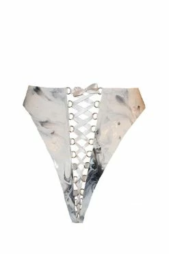 Elissa Poppy Alexis Lace Up Latex Knicker