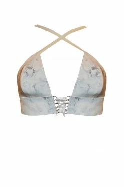 Elissa Poppy Bras Cupido White Latex Triangle Bra