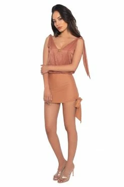 Demery Jayne Lace Rose Quartz Ulyana Mini Dress