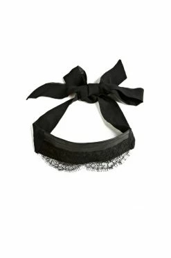 Something Wicked Annabel Leather And Lace Blindfold