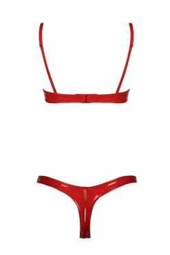 Patrice Catanzaro Leather – Vegan Red Annabelle Bra + G-String