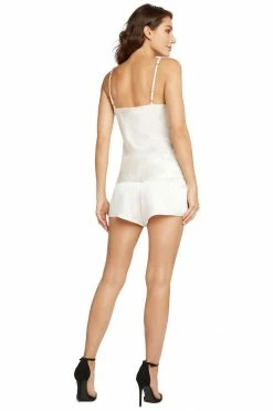 Avery Rose Lingerie Chiara Silk Cami Set – Gold Swarovski Straps Lingerie Sets