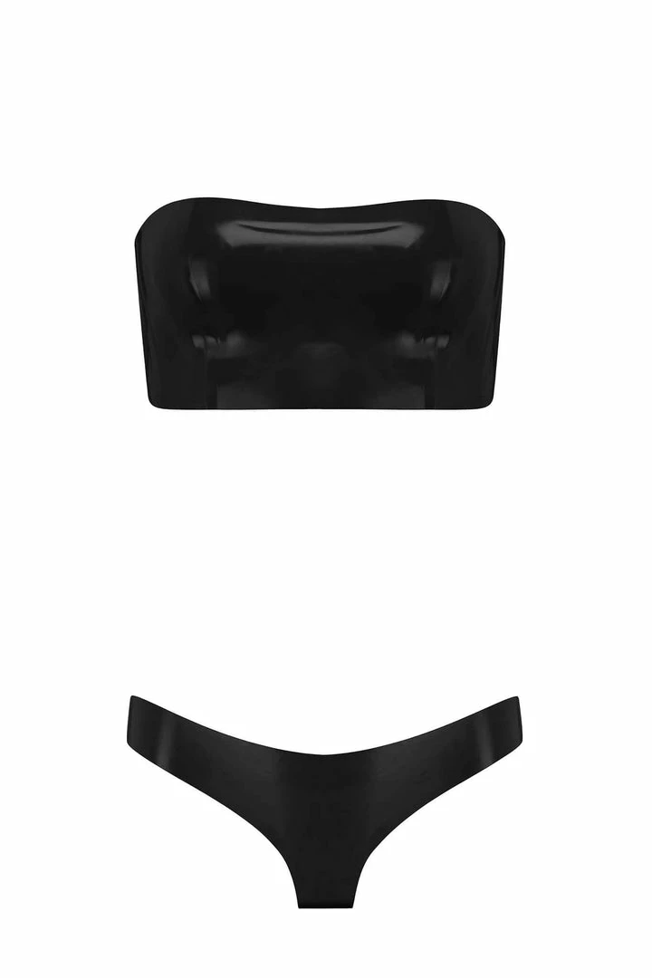 Wholesale π₯ Elissa Poppy Lingerie Sets Bandeau Cheeky Latex Lingerie Set π 3 Elissa Poppy Lingerie Sets Bandeau Cheeky Latex Lingerie Set