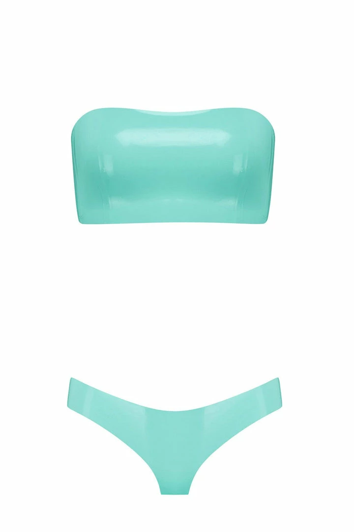 Wholesale β€οΈ Elissa Poppy Lingerie Sets Bandeau Cheeky Jade Green Latex Lingerie Set π 3 Elissa Poppy Lingerie Sets Bandeau Cheeky Jade Green Latex Lingerie Set