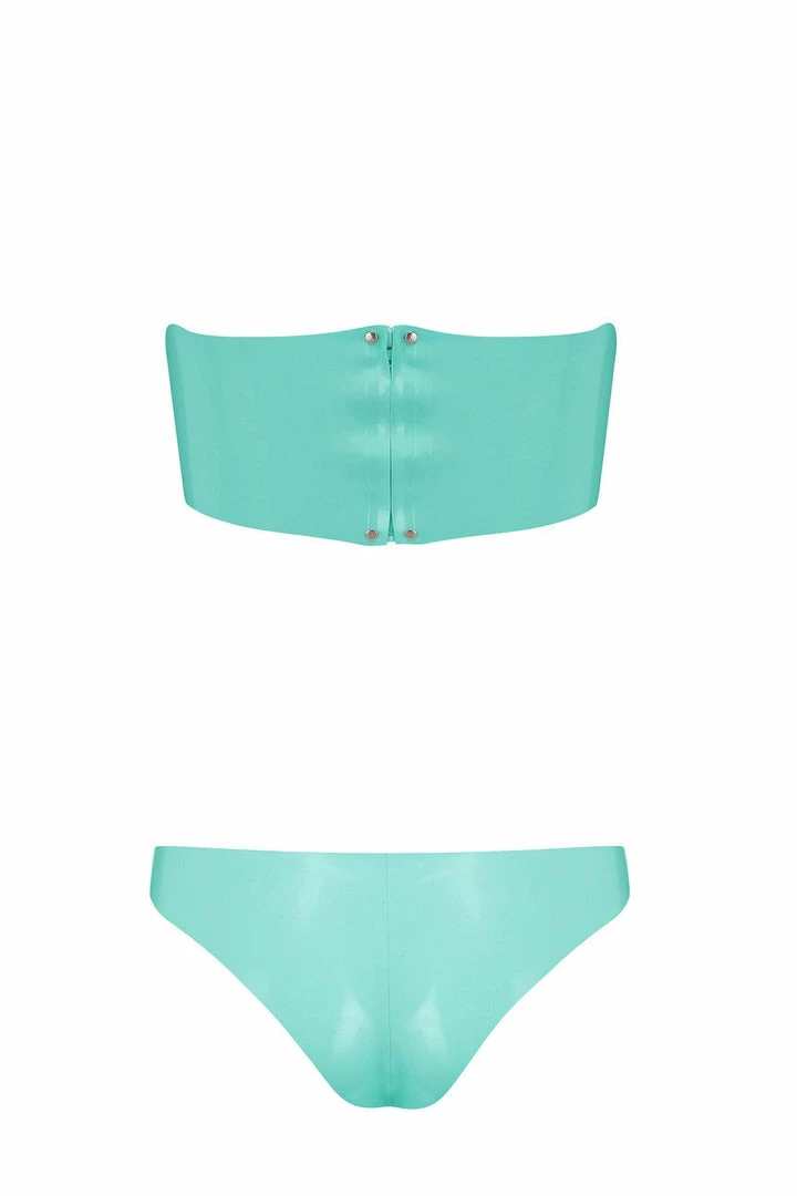 Wholesale β€οΈ Elissa Poppy Lingerie Sets Bandeau Cheeky Jade Green Latex Lingerie Set π 4 Elissa Poppy Lingerie Sets Bandeau Cheeky Jade Green Latex Lingerie Set