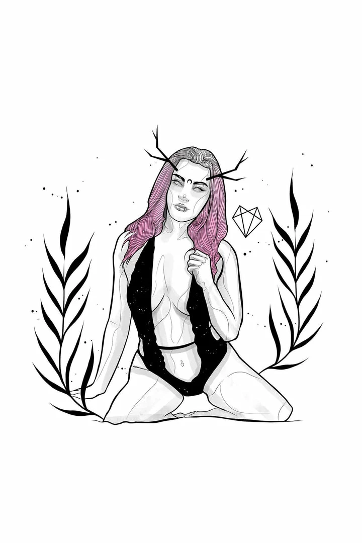 Flash Sale π Wolfmumma Darkest Vixen Framed Art β’ Becca β 20 Wolfmumma Darkest Vixen Framed Art β’ Becca