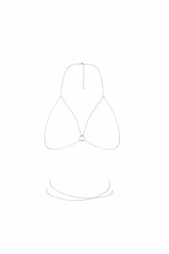 Bijoux Indiscrets Magnifique Silver Bra Chain