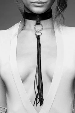 Bijoux Indiscrets Toys & Accessories Maze Vegan Leather Tassel Choker