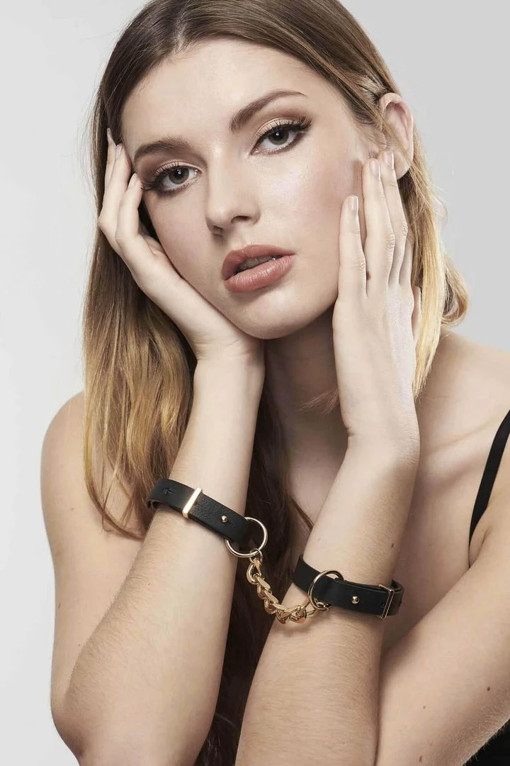 Promo π Bijoux Indiscrets Maze Vegan Leather Thin Handcuffs β¨ 8 Bijoux Indiscrets Maze Vegan Leather Thin Handcuffs