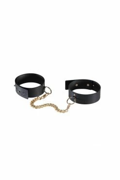 Bijoux Indiscrets Maze Vegan Leather Thin Handcuffs