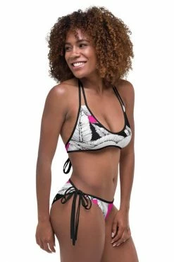 Flash Sale π Darkest Fox Fuschia Jungle Reversible π Bikini β’ Black Trim π 21 Darkest Fox Fuschia Jungle Reversible Bikini β’ Black Trim