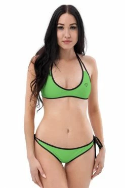 Darkest Fox Fuschia Jungle Green Canopy Reversible Bikini