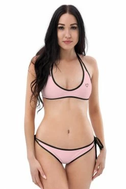 Darkest Fox Turquoise Jungle Reversible Bikini • Black Trim Swimwear