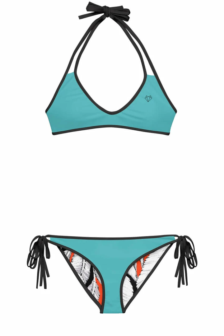 Budget π Darkest Fox Tangerine Jungle Reversible π Bikini β’ Black Trim Swimwear β¨ 5 Darkest Fox Tangerine Jungle Reversible Bikini β’ Black Trim Swimwear
