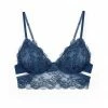 Monique Morin Bras Blue Wild Lace Longline Bra