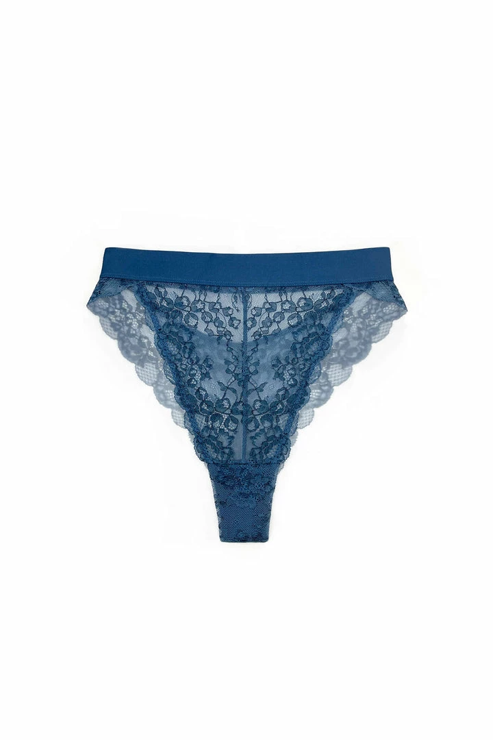 Deals π Monique Morin Blue Wild Lace Hi Leg Panty π 3 Monique Morin Blue Wild Lace Hi Leg Panty