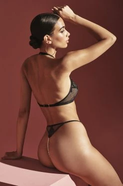 Bracli London Leavers Lace Halter Bra Bras