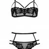 Bracli London Leavers Lace Harness Lingerie Set Lingerie Sets