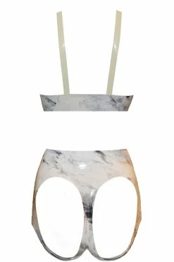 Elissa Poppy Cupido Serena Latex Lingerie Set