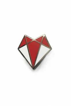 Darkest Fox Enamel Pin Red Fox