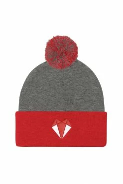 Darkest Fox Like A Vixen Pom Pom Knit Cap