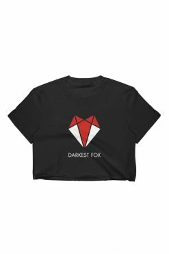 Like A Vixen Darkest Fox Raw Edge Crop Top