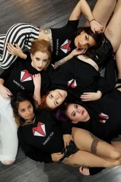 Darkest Fox Raw Edge Crop Hoodie Bodysuits & Tops